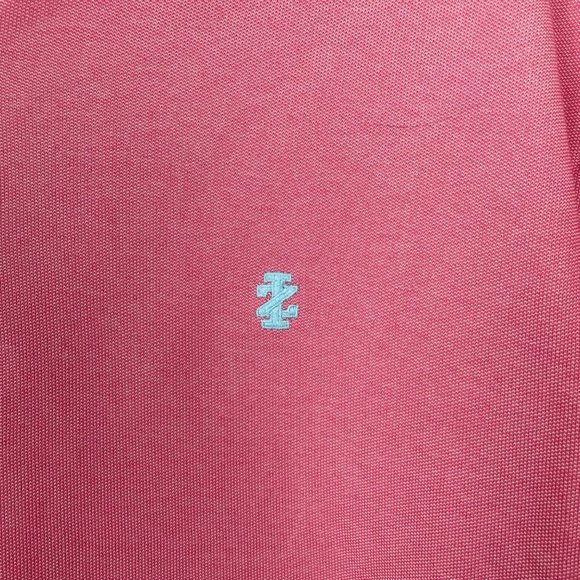 Izod Men's Sz XL Tall Pink Short Sleeve Polo Casual Work Career Wear - Picture 3 of 8